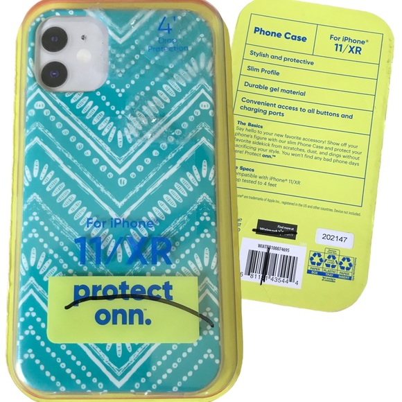 CLEARANCE ~ onn Boho Teal Phone Case for iPhone 11 XR - Picture 1 of 1